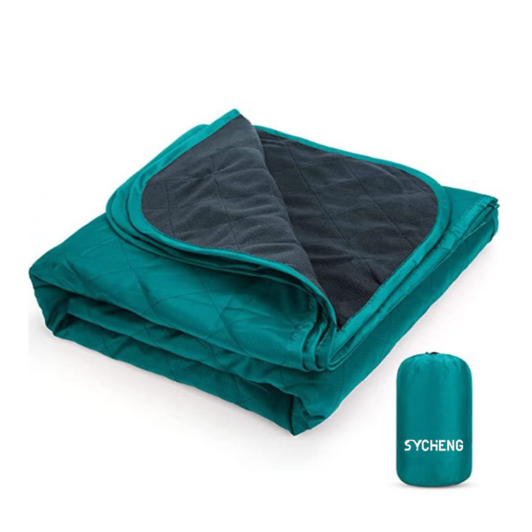 SYCHENG Nylon Camping Blanket - Packable & Waterproof Warm Camping Quilt - Outdoor Blanket for Stadium, Backpacking, Camping, Travel, and Hiking