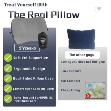 best blow up camping pillow