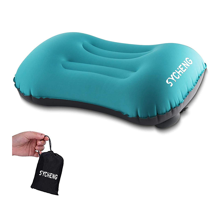 SYCHENG Camping Pillow,Press type automatic inflatable Pillow, Ultralight Portable Compact Inflatable Pillow,Ergonomic Inflating Pillows Use as a Beach Pillow or Hammock Pillow,Compressible,Comfortabl