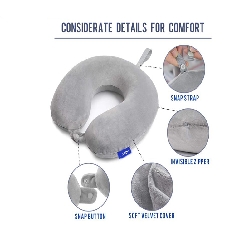SYCHENG comfortable U-shaped pillow neck protection memory cotton travel pillow protection car u shape pillow