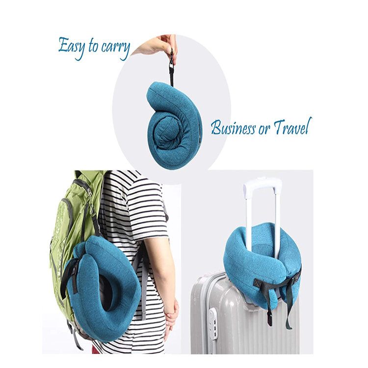 SYCHENG Neck Pillows for Travel - Airplane Pillow – Memory Foam for Kids & Adults – Travel Neck Pillow & Airplane Travel Essentials & Travel Must Haves with Carry Bag 