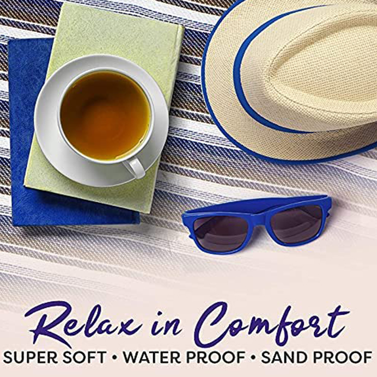 SYCHENG Extra Large Picnic & Outdoor Blanket for Water-Resistant Handy Mat Tote Great for Outdoor Beach, Hiking Camping on Grass Waterproof Sand Proof -DARK BLUE