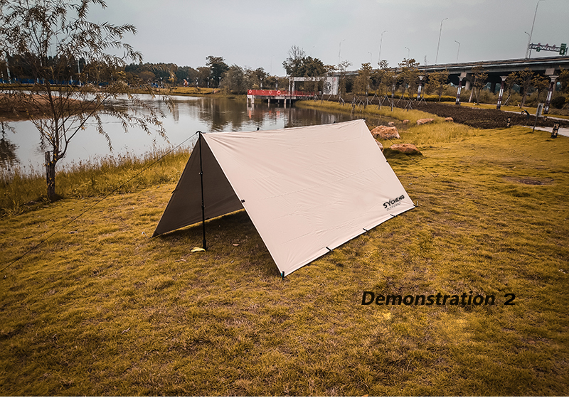 SYCHENG Waterproof Portable Tarp Multifunctional Outdoor Camping Traveling Awning Backpacking Tarp Shelter Rain Tarp