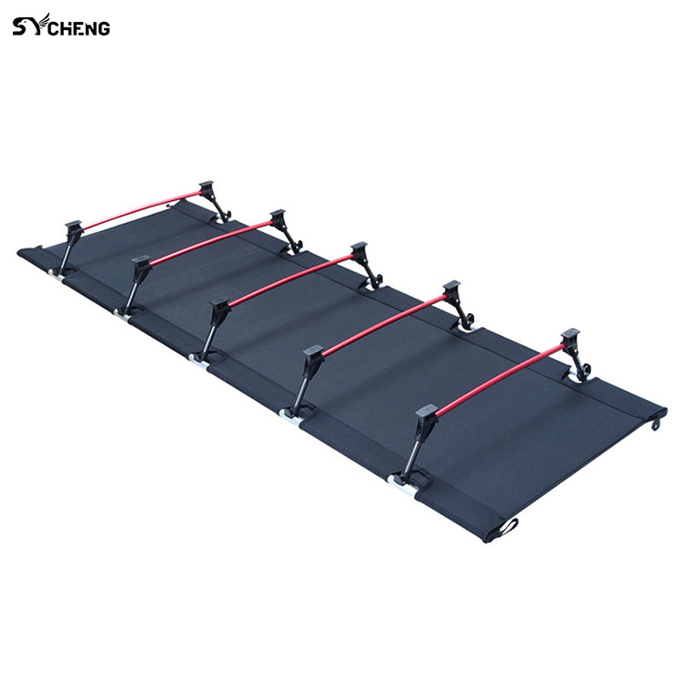 SYCHENG Outdoor Folding Bed Aluminum Alloy Portable Field Camping Sheets Outdoor Products Camping Bed Lightweight camp cot