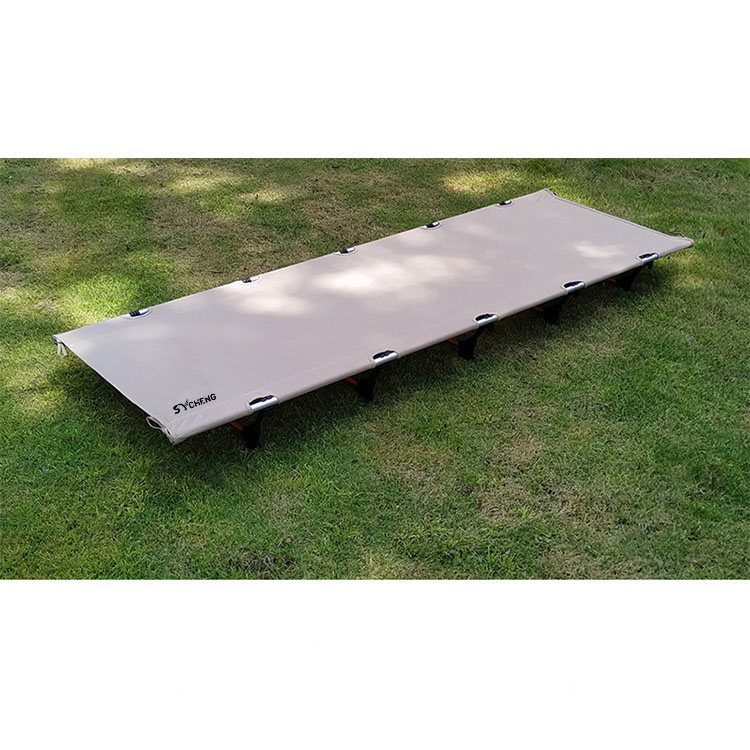 SYCHENG Outdoor Folding Bed Aluminum Alloy Portable Field Camping Sheets Outdoor Products Camping Bed Lightweight camp cot