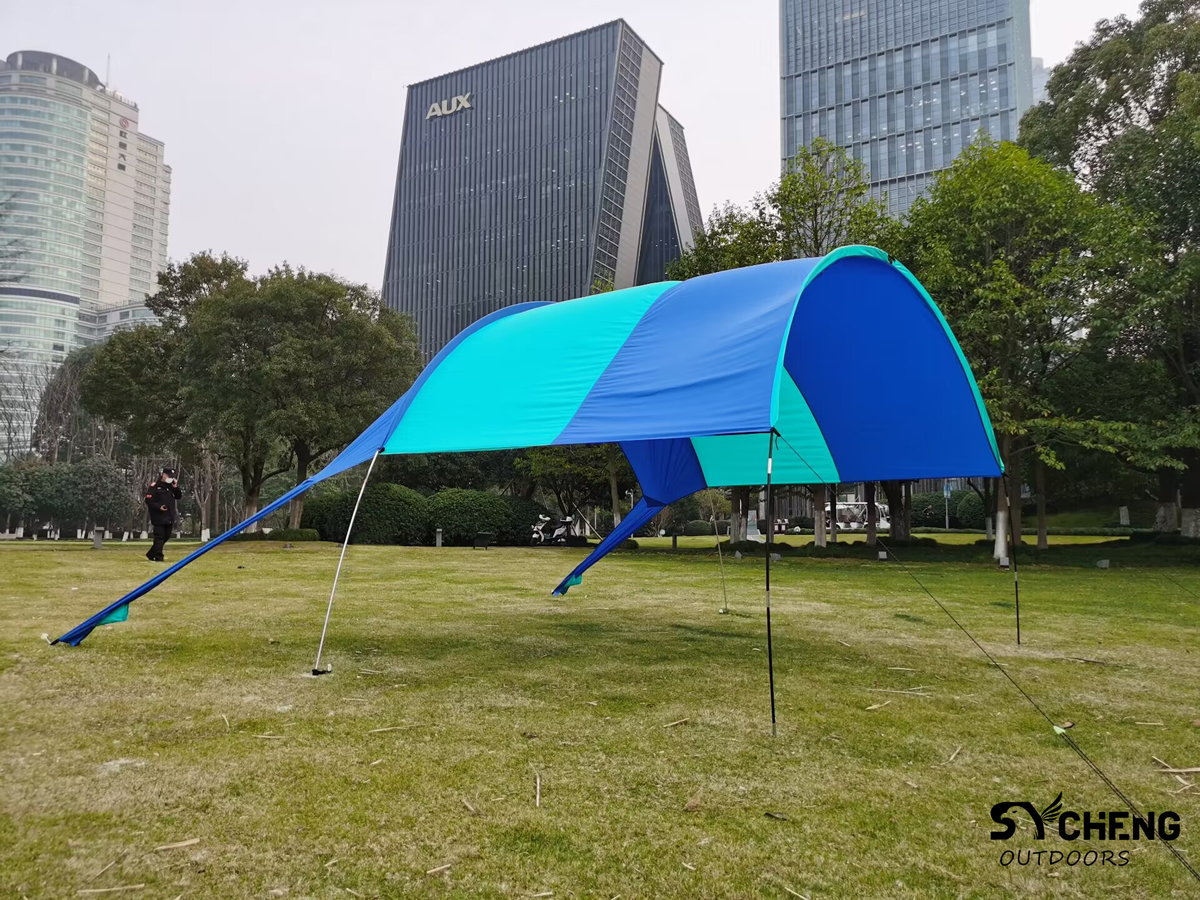 SYCHENG2023 Newest Best Seller Family Beach Tent Canopy Sunshade with Sandbag Anchors, Easy Carry Tent Foldable Sun Shelter